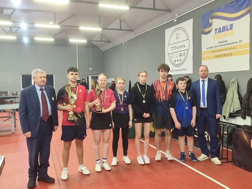Всеукраїнські змагання найсильніших юніорів 2007 р.н і мілодші ТОП-12 з тенісу настільного